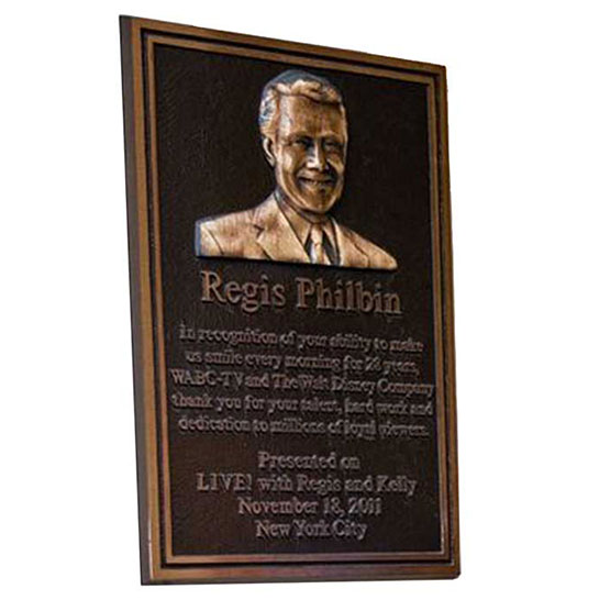 bas relief bronze plaque